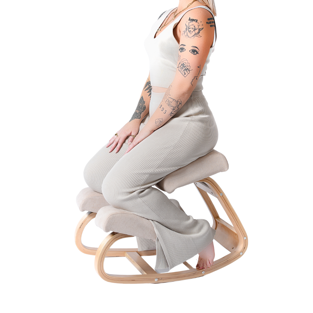 The Austin Kneeling Chair: Winter Linen - Image 2