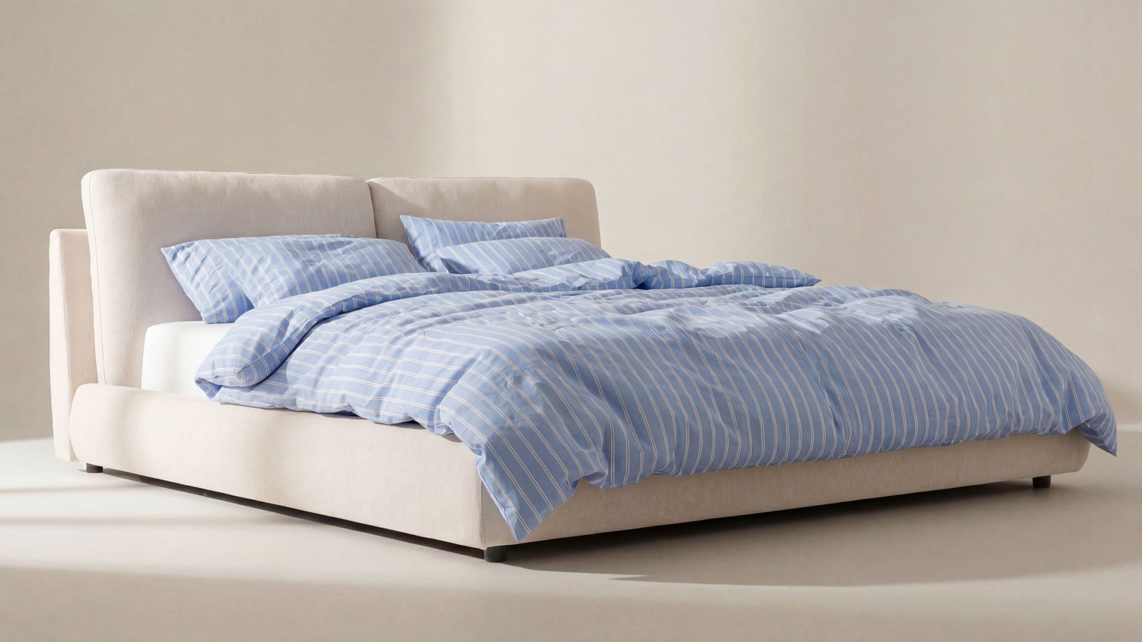 Serene Storage Bed Queen Latte - Image 3