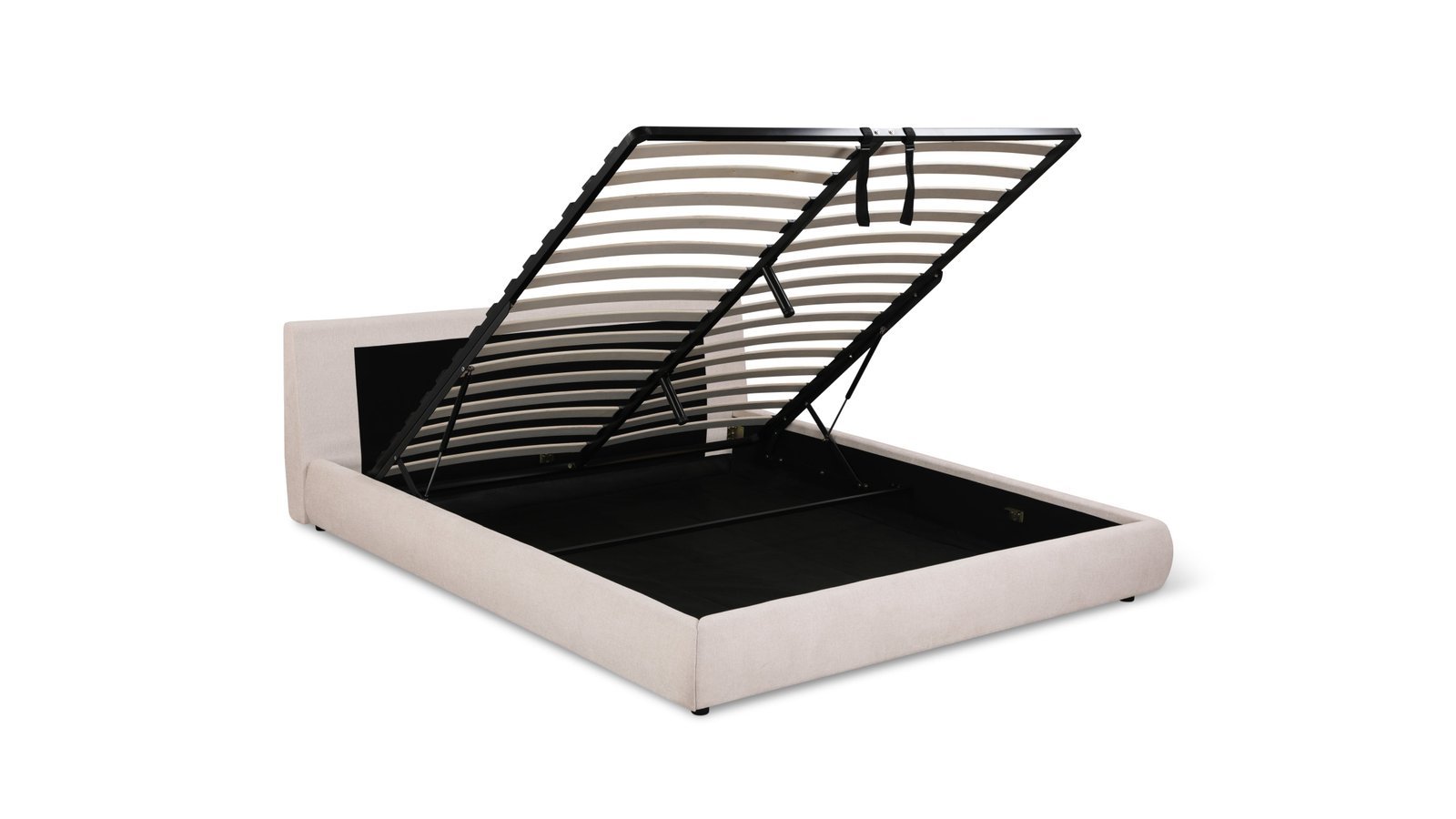 Serene Storage Bed Queen Latte - Image 8